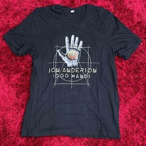 Jon Anderson 1000 Hands Tour Art Shirt Black Large Tour US Yes Prog Rock